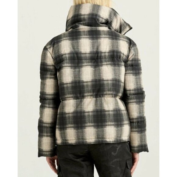 NWT Boundless North Size S Plaid Puffer Jacket Brown MSRP $128 - Picture 2 of 14